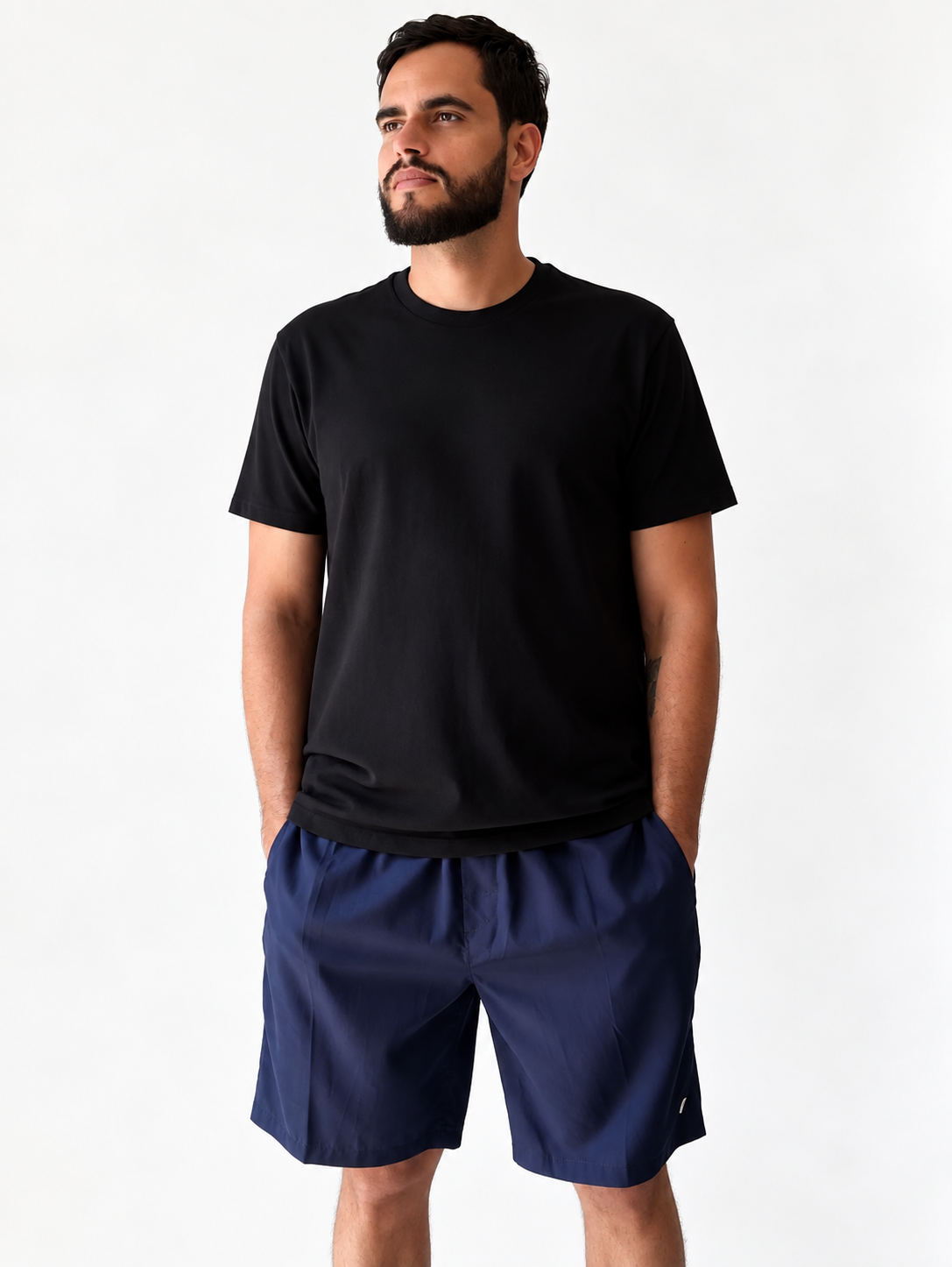 Short longo | tactel com elastano