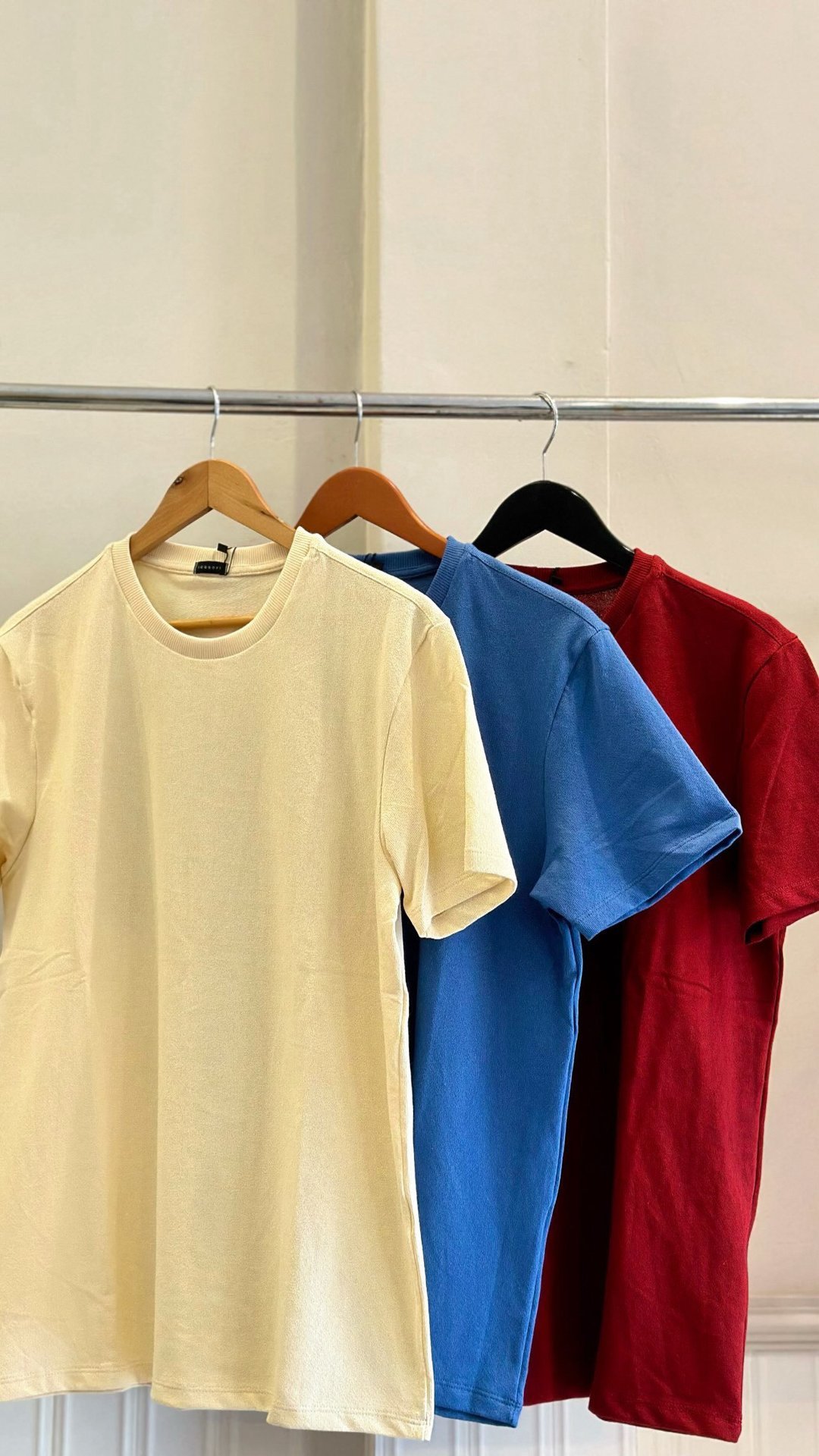 Camisa básica gola redonda blanc