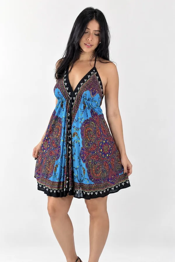 Vestido Indiano | LENÇO CURTO • costa nua