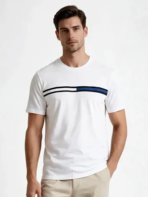 Camisa 100% algodão com detalhe em relevo
