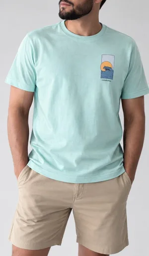 Camisa estampada 100% algodão