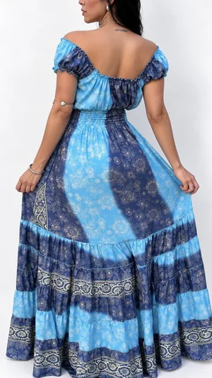 Vestido Indiano | Ciganinha em SEDA ⭐️