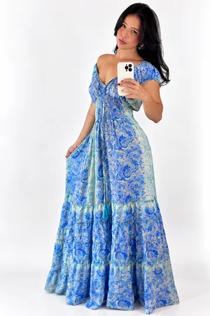 Vestido indiano | ciganinha em SEDA