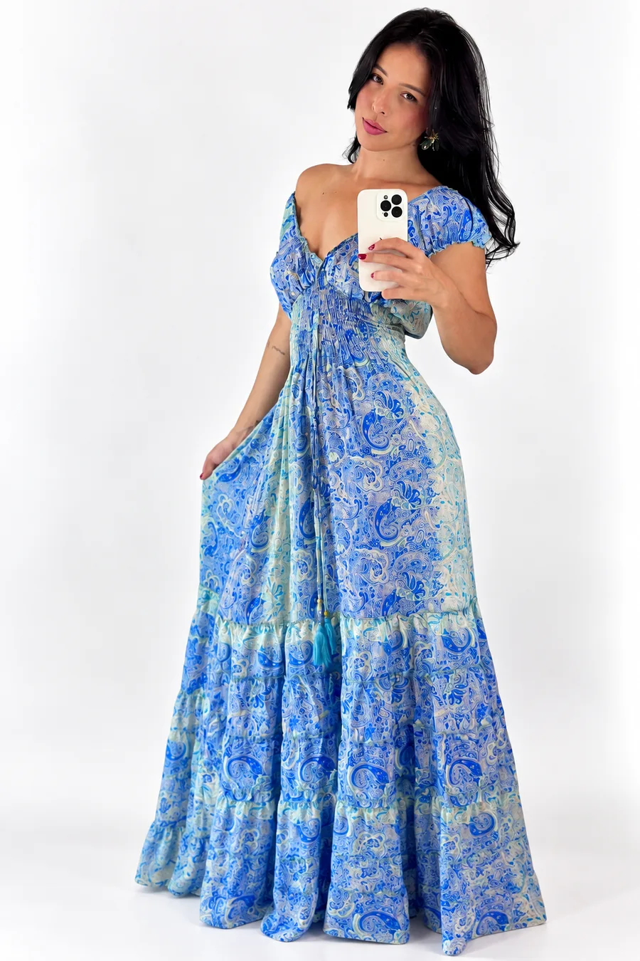 Vestido indiano | ciganinha em SEDA