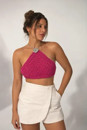 Cropped Lia | PEÇA 100% ARTESANAL