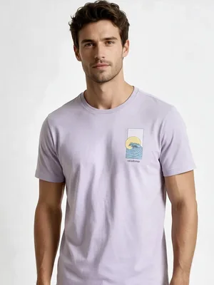 Camisa estampada 100% algodão