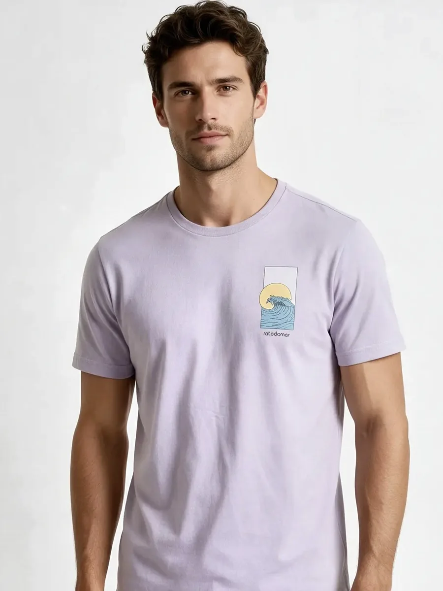 Camisa estampada 100% algodão