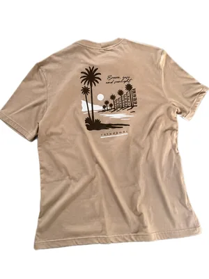 Camisa estampada 100% algodão
