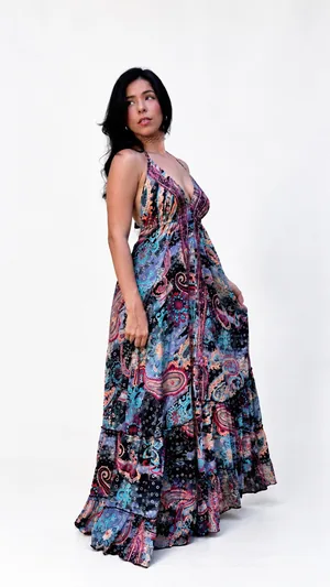 Vestido Indiano frente única | EM SEDA