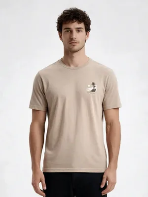 Camisa estampada 100% algodão