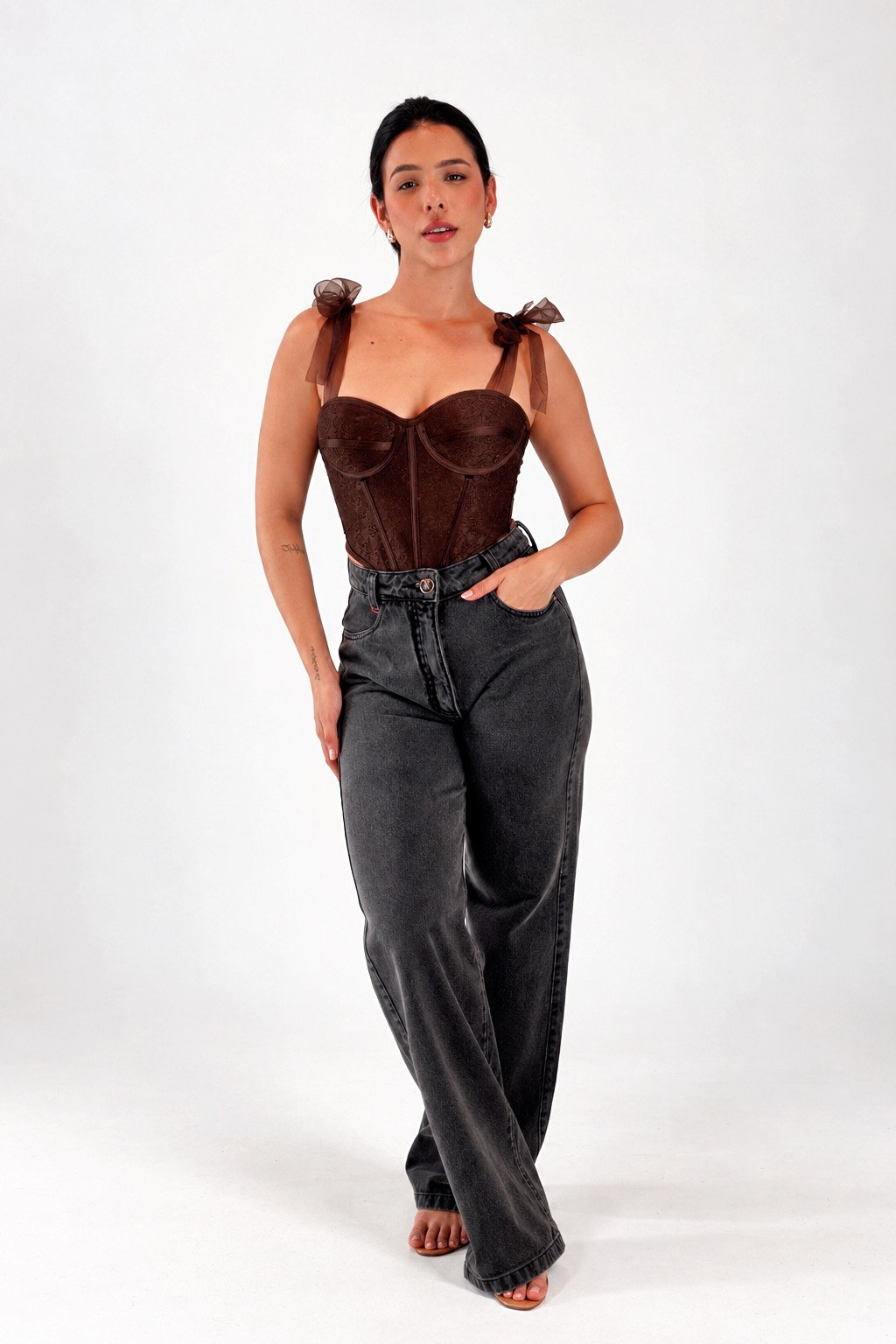 Wide LEG Raissa | jeans envelhecido